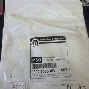 GENUINE MOPAR 68027035AB EGR TUBE GASKET